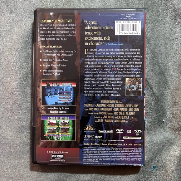 The Great Escape dvd - Steve McQueen - Picture 2 of 2